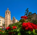 Valencia Plaza de la Reina square Miguelete Royalty Free Stock Photo