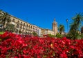 Valencia Plaza de la Reina square Miguelete Royalty Free Stock Photo