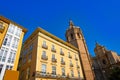 Valencia Plaza de la Reina square Miguelete Royalty Free Stock Photo