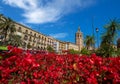 Valencia Plaza de la Reina square Miguelete Royalty Free Stock Photo