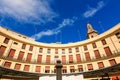 Valencia Plaza Redonda is a round square in Spain Royalty Free Stock Photo