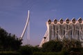 Valencia, Sciences Park, the bridge, early morning