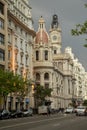 Plaza del Ayuntamiento. Casa Consistorial, the City Hall in Valencia.