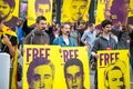 Leftist Supporters March in Valencia