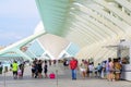 People visiting the City of Arts and Sciences