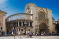 Valencia, Spain - 07/21/2019:BasÃÂ­lica de la Virgen de los Desamparados and Valencia Cathedral.