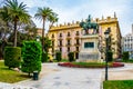 VALENCIA, SPAIN, DECEMBER 30, 2015: Monument to Jaime Conquistador in Jardines del Parterre in Valencia, Spain...IMAGE