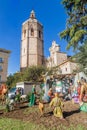 Valencia,Spain December 02, 2016: Nativity scene center Valencia