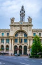 VALENCIA, SPAIN, DECEMBER 30, 2015: view of the building of post office in spanish city valencia with ist old