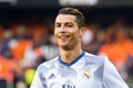 Cristiano Ronaldo plays at the La Liga match between Valencia CF and Real Madrid