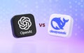 Valencia, Spain - January 2025: OpenAI ChatGPT VS DeepSeek, two powerful artificial intelligence technologies and chatbots.
