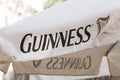 Guinness logo on Guinness bar