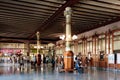 The passengers waiting hall and ticket counters at the Valencia Train station - Estacion del Nord, Spain