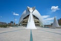 El Palau de les Arts Reina Sofia in the City of Arts and Science in Valencia Royalty Free Stock Photo