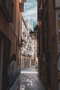 Valencia, Spain; June 11 2020: Lovely street in the neighborhood called