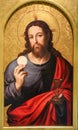 Jesus Christ holding the Eucharist