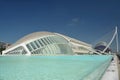 Valencia, Spain, L`Hemisferic and Museum of Science, City of Arts and Sciences, in a beautiful summer day Royalty Free Stock Photo