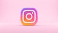 Valencia, Spain - March, 2021: Isolated Instagram logo camera icon, gradient colorful symbol for smartphones. Free social media