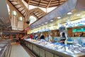 The fish market, inside the Central Market Mercado Central, Valencia