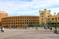 VALENCIA, SPAIN - NOVEMER 27, 2019: Plaza de Toros bullring arena near train station in Valencia, Spain Royalty Free Stock Photo