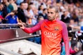 Aleix Vidal at the La Liga match between Valencia CF and FC Barcelona Royalty Free Stock Photo