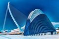 VALENCIA, SPAIN - SEPT 10: Covered plaza in which concerts and sporting events L`Agora - City of Arts and Sciences. September