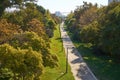 Valencia Turia park gardens view