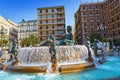 Valencia Turia fountain Plaza de la Virgen