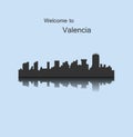 Valencia, Venezuela, city silhouette