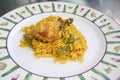 Valencian paella.