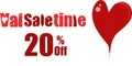 ValenTime, ValSaletime, ValSaletine, Saint Valentine`s Sale Royalty Free Stock Photo