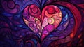 valentine abstract heart background