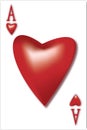 Valentine Ace Playing Card