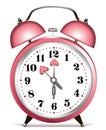 Valentine alarm clock Royalty Free Stock Photo