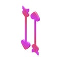 Valentine Arrows Isometric 3D Render Element