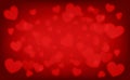 Valentine background, Blur and Select focus