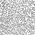 Valentine background, heart shapes. Love seamless pattern for your design Royalty Free Stock Photo