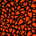 Valentine background, heart shapes. Love seamless pattern for your design Royalty Free Stock Photo