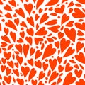 Valentine background, heart shapes. Love seamless pattern for your design Royalty Free Stock Photo