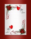 Valentine Background hearts roses Royalty Free Stock Photo