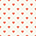 Valentine background with hearts.