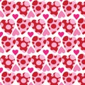 Seamless Pattern, backgrounds, Valentine Day heart.