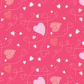 Seamless Pattern, backgrounds, Valentine Day heart.