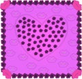 Valentine background. Vector illustrator