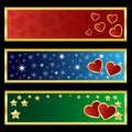 Valentine banners