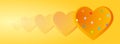 Valentine banners with Polka Dots hearts - Facebook cover, -vector