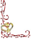 Valentine Border Hearts