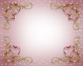 Valentine Border or Wedding card Royalty Free Stock Photo