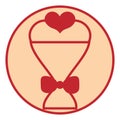 Valentine bouquet, icon