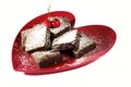 Valentine Brownies Royalty Free Stock Photo